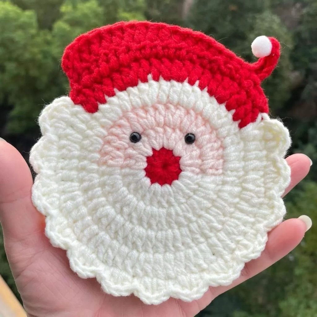 Lót Ly Len Noel Giáng Sinh Bông Tuyết Santa Tổng Hợp Dễ Thương Handmade Quà Tặng Dễ Thương Độc Đáo