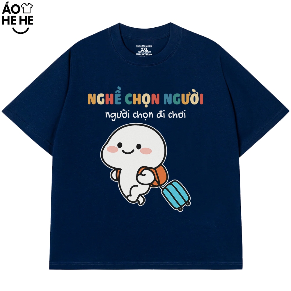 Áo Thun In Chữ Nghề Chọn Người, Người Chọn Đi Chơi Câu Nói Text Vui Văn Phòng Công Sở Form Rộng Cotton 250gsm