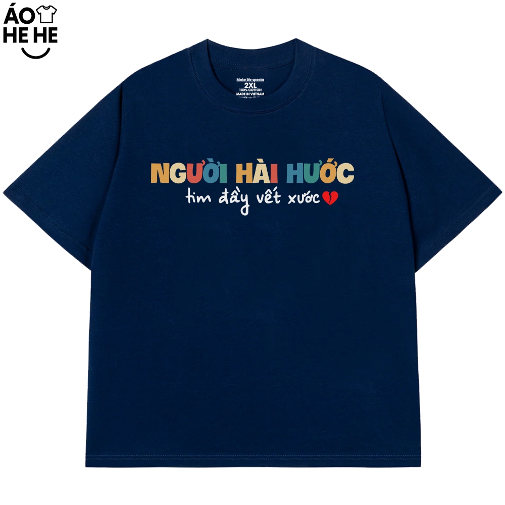Áo Thun In Chữ Người Hài Hước Tim Đầy Vết Xướt Câu Nói Text Hài Love Meme Nam Nữ Form Rộng Cotton 250gsm