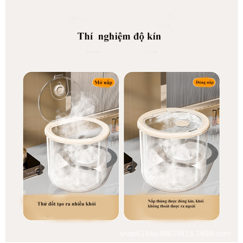 Thùng đựng gạo, xô đựng gạo cao cấp SH0036, xô đựng gạo chống côn trùng, xô đựng ngũ cốc, đựng bột