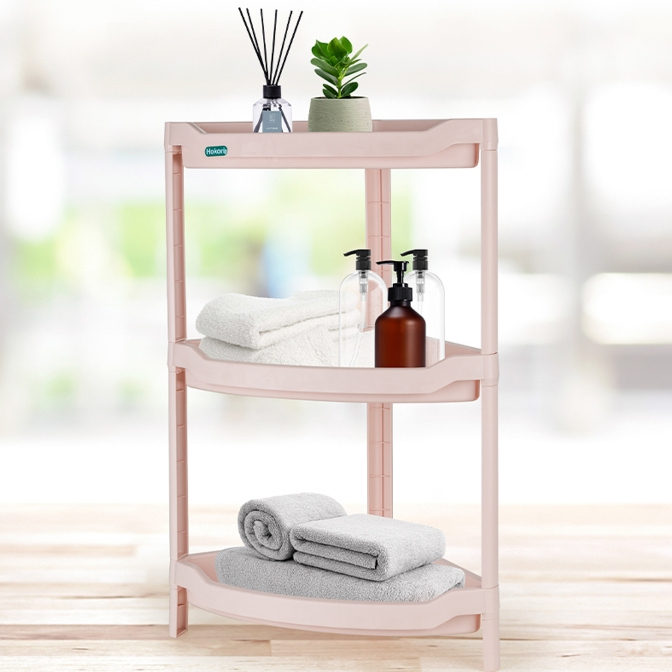 Kệ Góc Đựng Đồ Nhà Tắm Nhà Bếp Cao Cấp 2 tầng 3 tầng Hokori Chính Hãng Việt Nhật (5555)