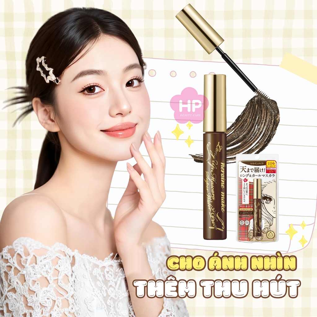 Mascara Nâng Cong Và Dài Mi Kissme Heroine Make Long Up Mascara Super Wp (Bản Giới Hạn Màu Nâu 53)