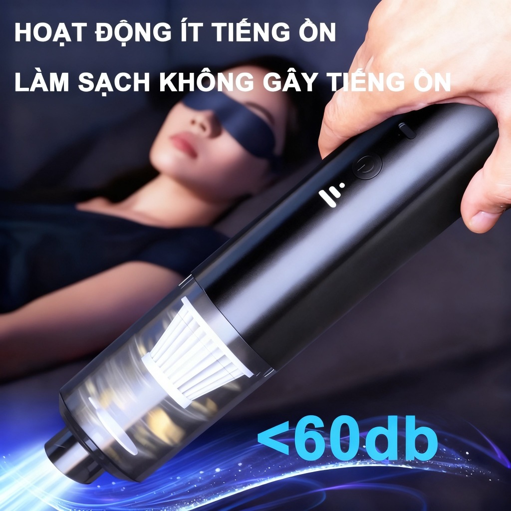 [Bảo hành 3 năm] Máy hút bụi cầm tay | Nhiều chế độ kết hợp | Lực hút mạnh mẽ, hoạt động êm ái