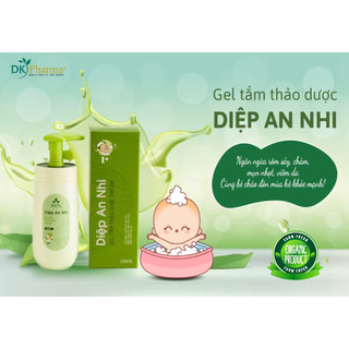 Gel Tắm Thảo Dược Cho Bé Từ 1 Tuổi Diệp An Nhi Làm Sạch Ngừa Mẩn Ngứa Rôm Sảy DK Pharma 200ml