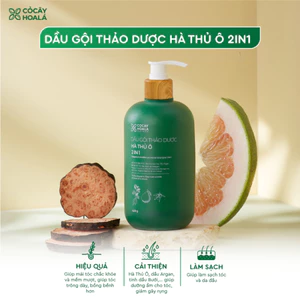 7.7 COMBO 2 Chai Dầu Gội Thảo Dược Cỏ Cây Hoa Lá Hà Thủ Ô 2in1 420g Tặng Kèm Túi Vải