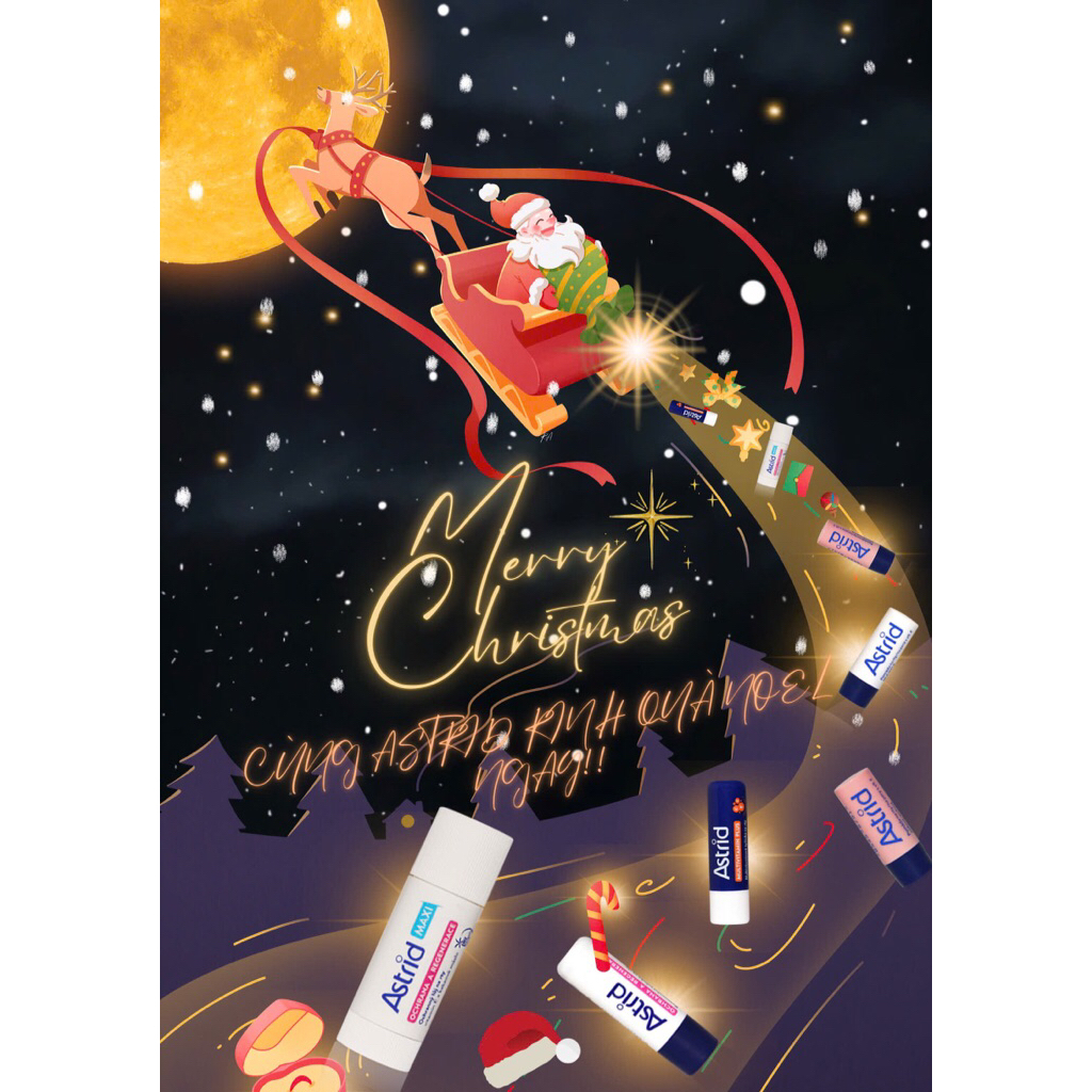 Son dưỡng môi mỡ hươu Astrid mini - AHB Cosmetics
