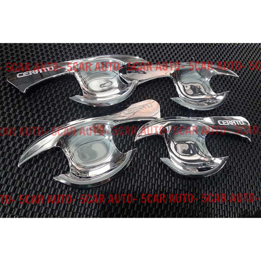 Bộ ốp hõm cửa + tay cửa mạ crom xe KIA CERATO / FORTE 2008-2013- Hàng cao cấp