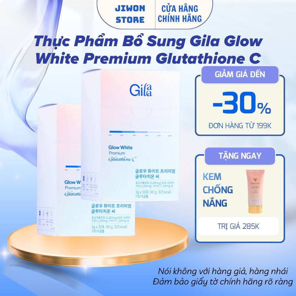 gilaa glow white premium glutathione c Gilaa glutathione - Giá Tốt, Sale Tháng 05, Ship 0 Đồng