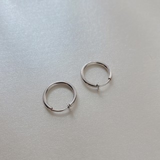 SNUOFO - Khuyên tai kẹp vành tai thiết kế độc đáo cảm giác cao cấp kẹp tai đinh tán vòng đơn giản khuyên tai giả