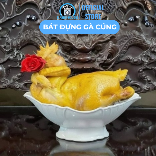 Combo 2 Chiếc Bát Đựng Gà Cúng Ngày Tết, Bát Thuyền Đựng Gà, Ngày Rằm Gà Nguyên Con Hoặc Để Trái Cây Bằng Nhựa