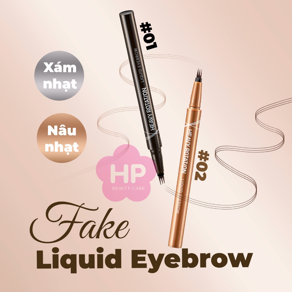 Bút Nước Kẻ Lông Mày Dạng Phẩy Sợ Kissme Heavy Rotation Fake Liquid Eyebrow 2 Màu (0,4 mL)