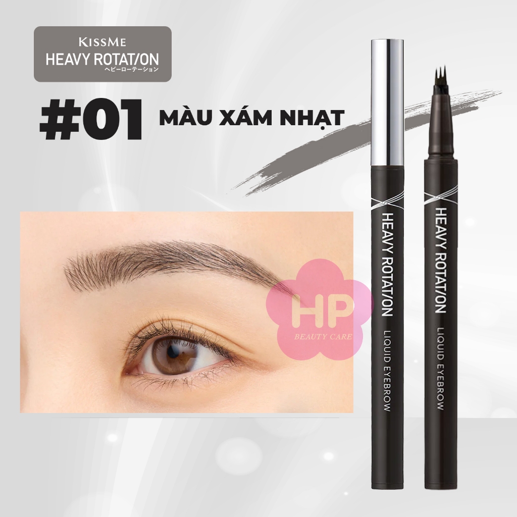 Bút Nước Kẻ Lông Mày Dạng Phẩy Sợ Kissme Heavy Rotation Fake Liquid Eyebrow 2 Màu (0,4 mL)