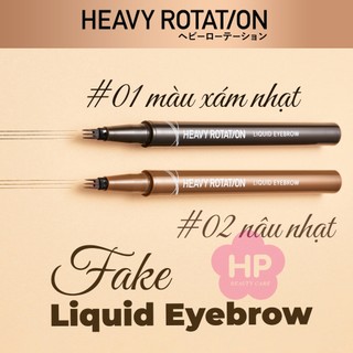 Bút Nước Phẩy Sợi Lông Mày Kissme Heavy Rotation Fake Liquid Eyebrow  Màu Nâu Nhạt 02