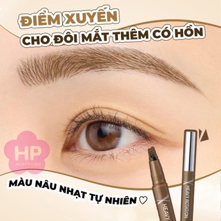 Bút Nước Phẩy Sợi Lông Mày Kissme Heavy Rotation Fake Liquid Eyebrow  Màu Nâu Nhạt 02