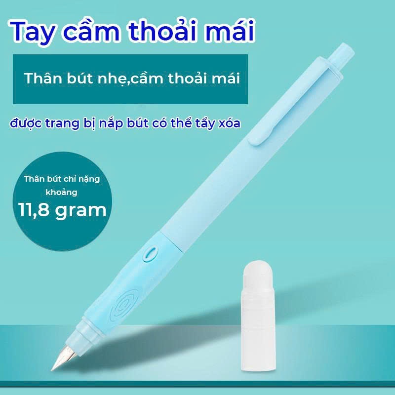 Combo Bút Máy Bấm Xóa F39 Chỉ 99k/ 5 Chiếc Dùng cho Học Sinh - Viết Êm Trơn, Xóa Nhẹ Nhàng, Sạch Sẽ.