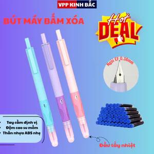 Bút Máy Xóa Học Sinh F39 -Thiết Kế Nhẹ, Dễ Cầm, Viết Đẹp Nét Nhỏ 0.38mm, Dùng Được Mực Ống & Mực Lọ.