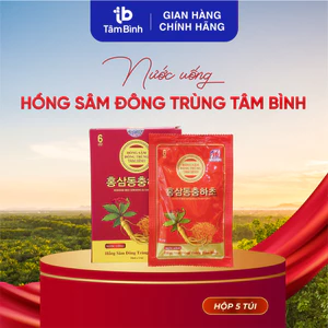 2 gói nước Hồng sâm Đông trùng Tâm Bình