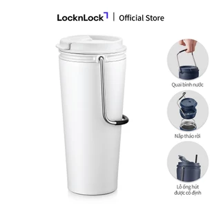 [HÀNG TẶNG KHÔNG BÁN] [MEMBERSHIP GIFT] Bình giữ nhiệt Lock&Lock Bucket Tumbler 540ml LHC4269 màu trắng quai gập