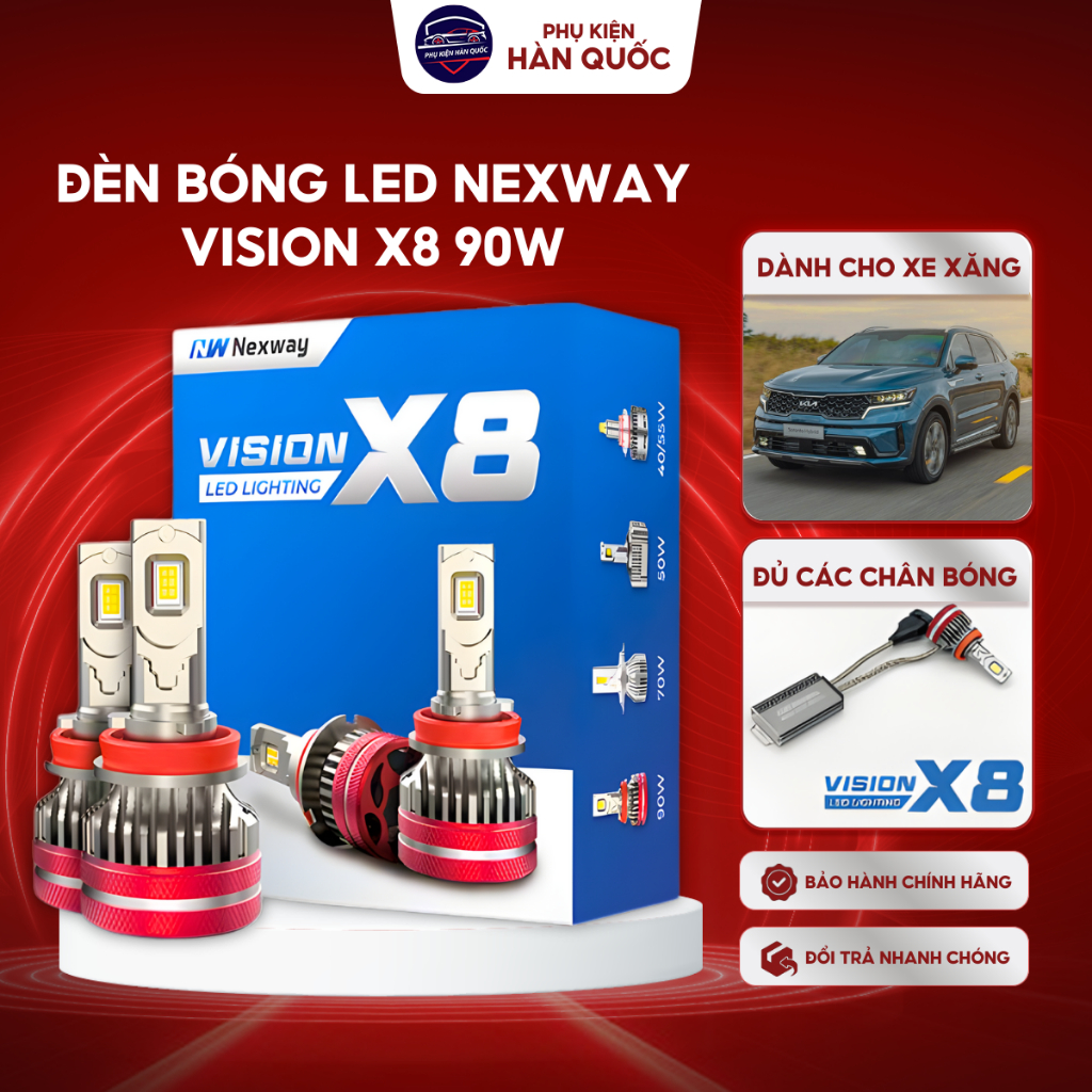 Bóng Đèn Led Nexway Vision X8 Pro Siêu Sáng 90w và có cả 70w cho xe ...