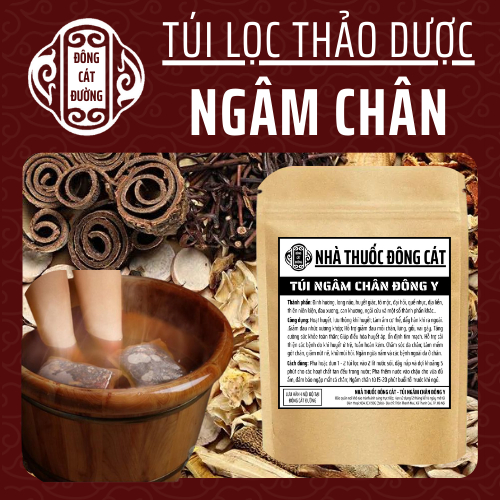 Đông y gia truyền Đông Cát - Túi thảo dược ngâm chân - xương khớp, mất ngủ hôi nấm chân - Túi 20 lọc