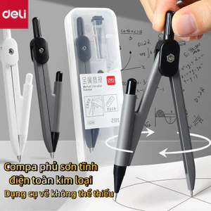 Bộ Compa Kim Loại Chì Bấm Dụng Cụ Vẽ Kỹ Thuật, Vẽ Đường Tròn Cho Học Sinh & Thiết Kế