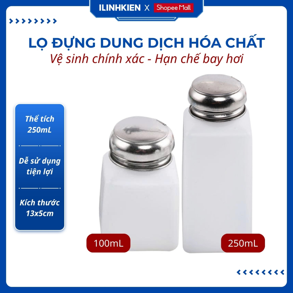 Lọ đựng hộp đựng dung dịch axeton 250ml chất lượng tốt ILinhkien