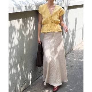 𝗦𝘆  - |LY LINEN| - Áo Linen thắt nơ cổ V