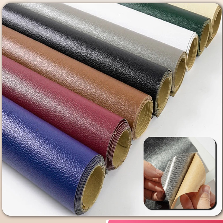 (Dày 0.5mm) Miếng dán vải da PU Cao Cấp sửa chữa ghế sofa túi xách đồ da phụ kiện da tự dán nhiều mẫu đẹp