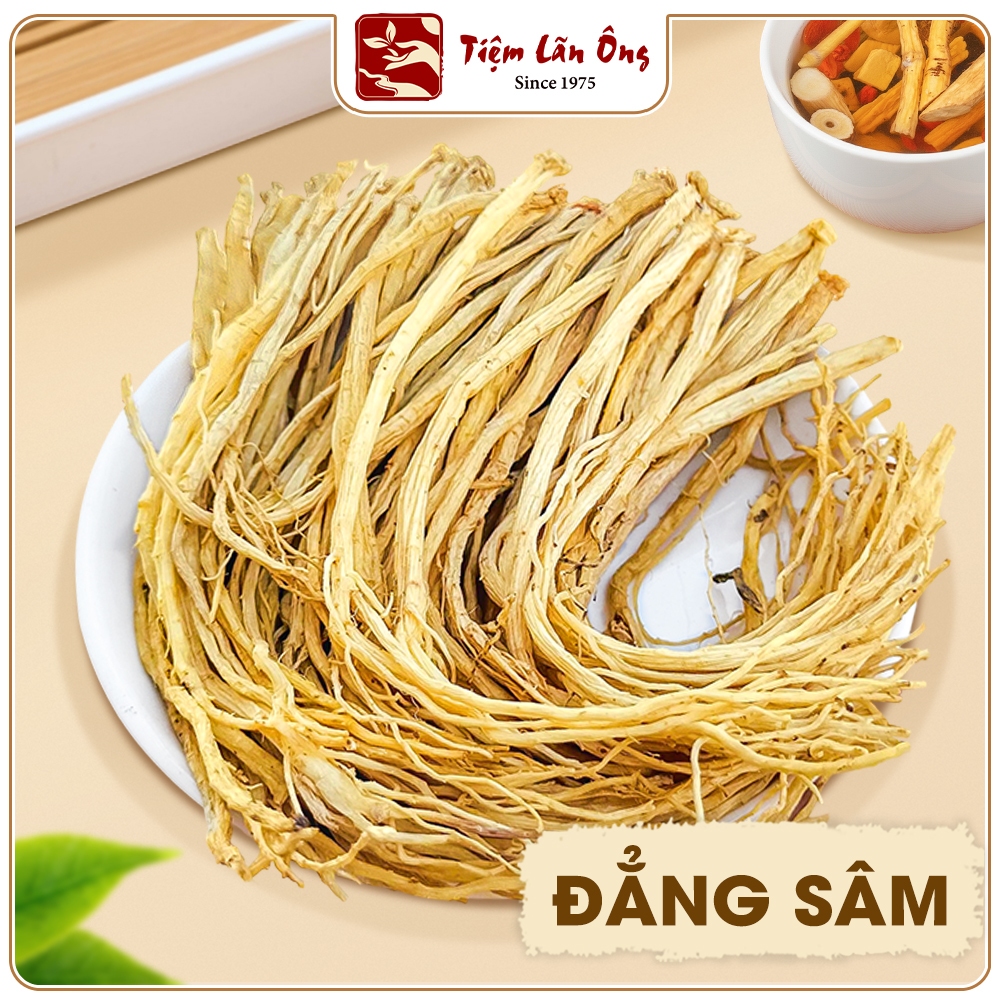 Đẳng sâm 100g, đảng sâm loại 1, sợi to, vàng, khô - Tiệm lãn ông