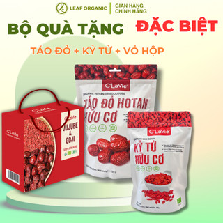 Bộ Quà tặng táo đỏ Hotan, kỷ tử C'lavie hữu cơ C'LaVie phù hợp biếu tặng