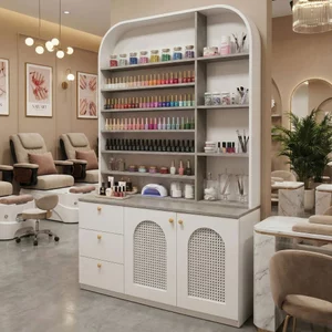 Tủ nail giá rẻ bằng gỗ tiện lợi kích thước đa dạng