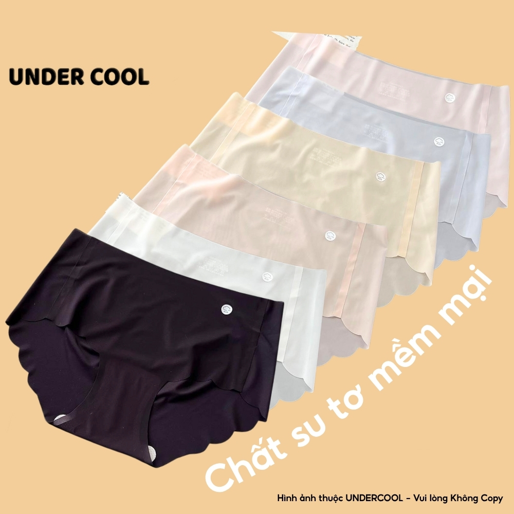 Set 6 Quần Lót Nữ Su Tơ làm mát UNDERCOOL tàng hình, Su Thạch Sóng Băng Lụa Siêu Tàng Hình Kháng Khuẩn Live QL59