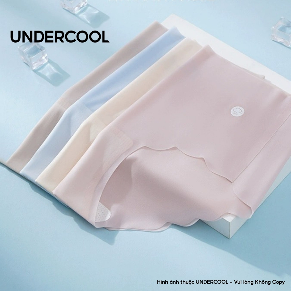 Set 6 Quần Lót Nữ Su Tơ làm mát UNDERCOOL tàng hình, Su Thạch Sóng Băng Lụa Siêu Tàng Hình Kháng Khuẩn Live QL59