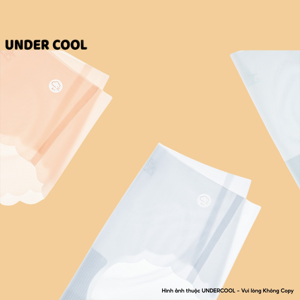 Set 6 Quần Lót Nữ Su Tơ làm mát UNDERCOOL tàng hình, Su Thạch Sóng Băng Lụa Siêu Tàng Hình Kháng Khuẩn Live QL59