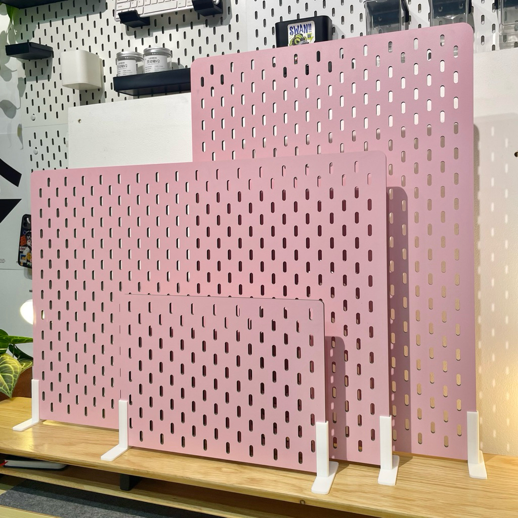 [Tặng phụ kiện] BẢNG PEGBOARD TREO TƯỜNG MÀU HỒNG| Bảng Lỗ Decor Tiện Dụng, Tối Ưu Không Gian