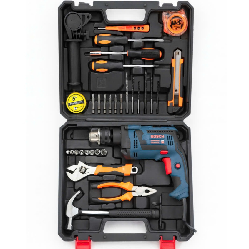 Máy khoan Bosh đầu 13 ly tặng kèm hộp phụ kiện