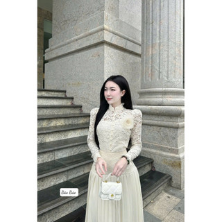 Sét áo ren và chân váy dập ly tiểu thư siêu xinh ạ 💯💝đi CHƠI, đi LÀM ,đi du lịch sang chảnh, xinh XINH đẹp