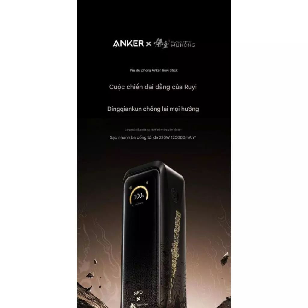 Anker Wukong 20000mAh 220w 3 Cổng 2C+1A Có App A110G - Bảo Hành 18 Tháng | BigBuy360 - bigbuy360.vn
