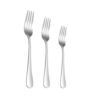 Nĩa ăn inox 304 dày xịn nhiều cơ dùng ăn cơm, trái cây, bít tết – Nĩa inox cán trơn dày sáng bóng