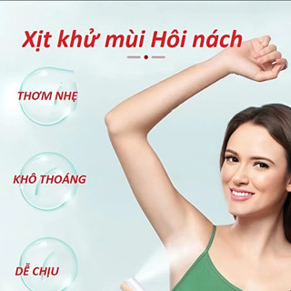 Xịt Khử Mùi Hôi Nách Chân Tay 30ml | Hỗ Trợ Giảm Mùi Cơ Thể Khô Thoáng Hương Thơm Dễ Chịu
