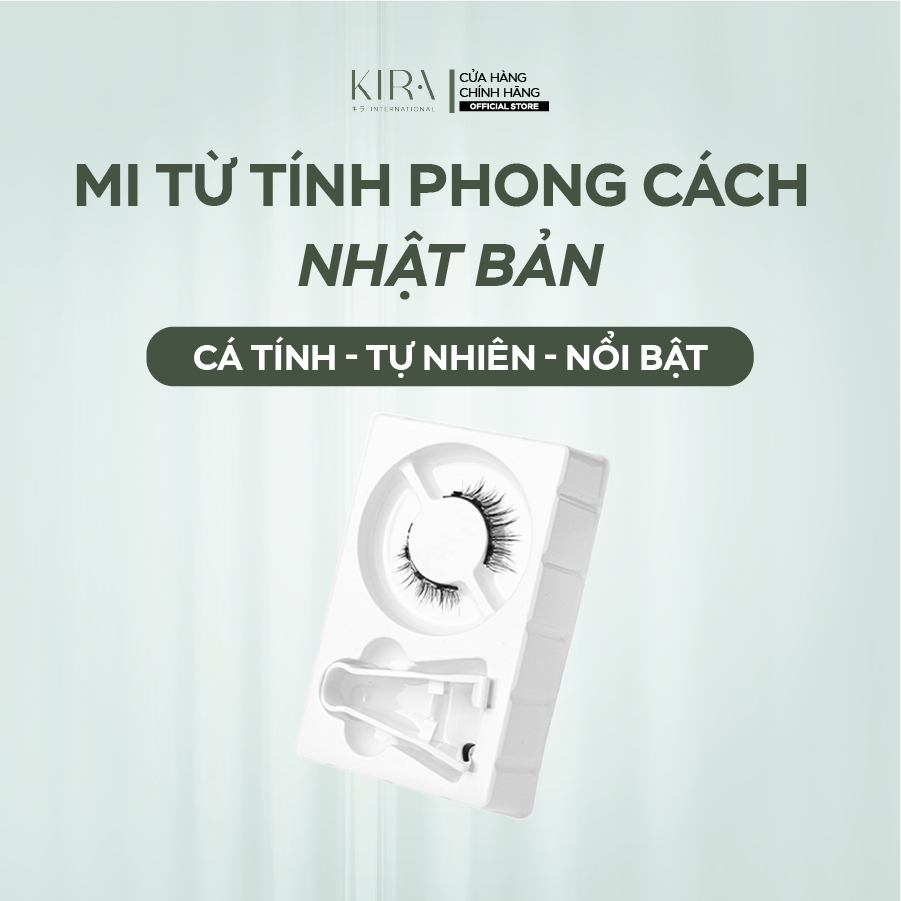 Mi từ tính phong cách Nhật Bản cá tính, gồm 1 cặp mi kèm kẹp gắn, dáng mi tự nhiên, chất liệu giả lông chồn mềm mịn.