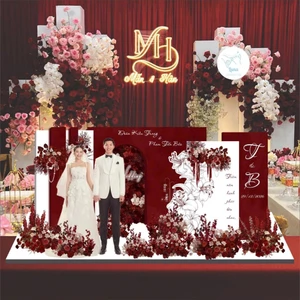 Mô Hình Cưới 3D Cao Cấp - Standee Đám Cưới Sang Trọng Tặng Bạn Bè, Trang Trí Phòng Cưới, Decor Phòng
