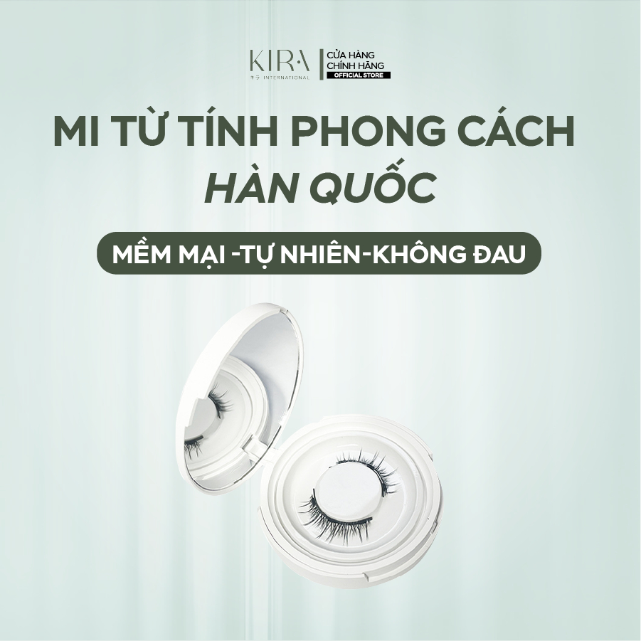 Mi từ tính phong cách Hàn Quốc với chất liệu giả lông chồn mềm mại, mang lại hiệu ứng tự nhiên như mi thật-Không kẹp mi