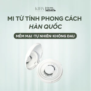 Mi từ tính phong cách Hàn Quốc với chất liệu giả lông chồn mềm mại, mang lại hiệu ứng tự nhiên như mi thật-Không kẹp mi