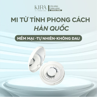 Mi từ tính phong cách Hàn Quốc được làm từ sợi giả lông chồn mềm mượt, tạo vẻ tự nhiên như mi thật-Không kẹp