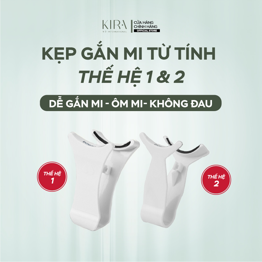 Kẹp gắn mi từ tính đời 1 & đời 2 – Gắn mi nhanh gọn, ôm sát mí, không gây đau, dùng cho mọi loại mi từ