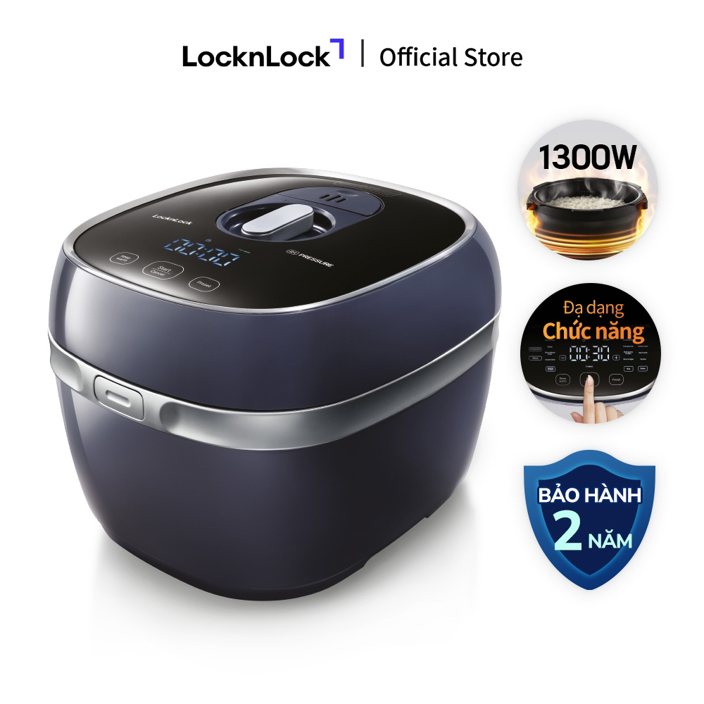 Nồi cơm điện áp suất cao tần giữ ấm 24h Lock&Lock IH pressure rice ...
