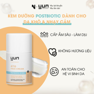 Kem dưỡng ẩm ngày và đêm cho da nhạy cảm YUN ATO Postbiotic Hydra Cream 50ml (ATO-05)