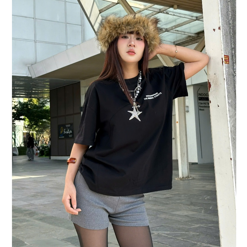 Áo Thun Boxy The Original Streets Nevasome Cotton 250gsm Local Brand Tay Lỡ Form Boxy Rộng Nam Nữ