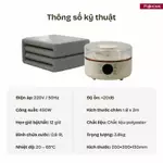 Nệm sưởi ấm điện thuỷ nhiệt an toàn gia đình FUJIHOME HM1820E, chăn đệm sưởi nước nóng điều khiển từ xa chỉnh nhiệt độ — ảnh 8